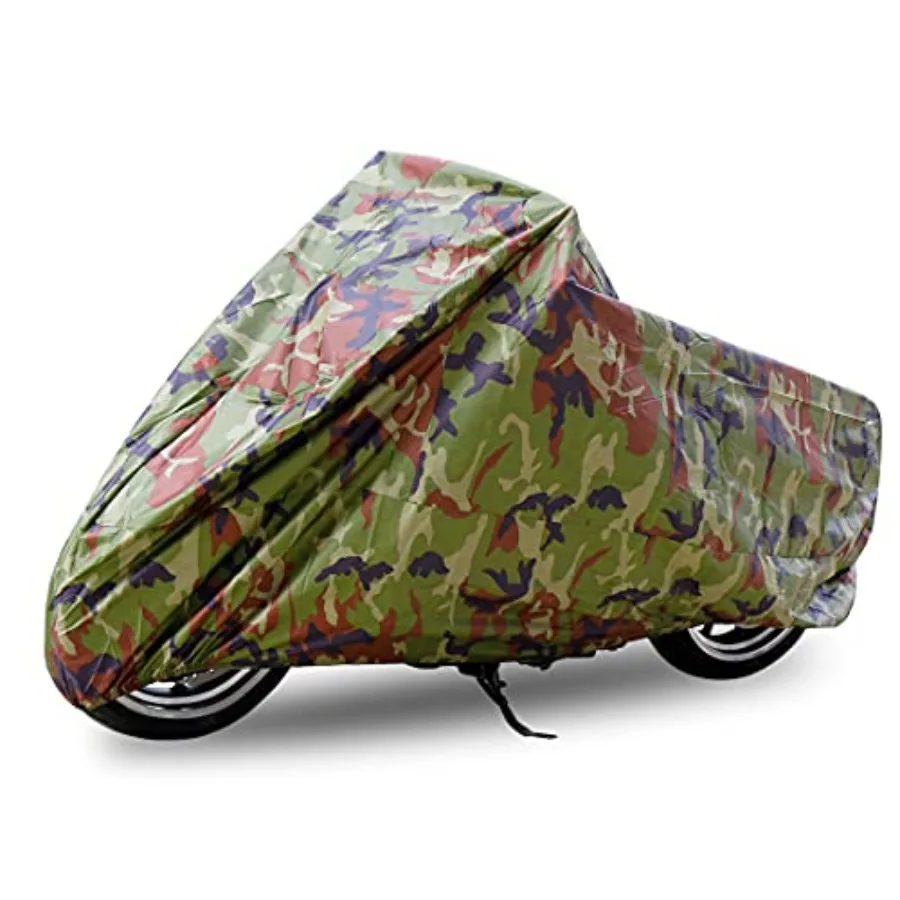 

190T Rain Dust Motorcycle Cover Outdoor Waterproof 96inch for