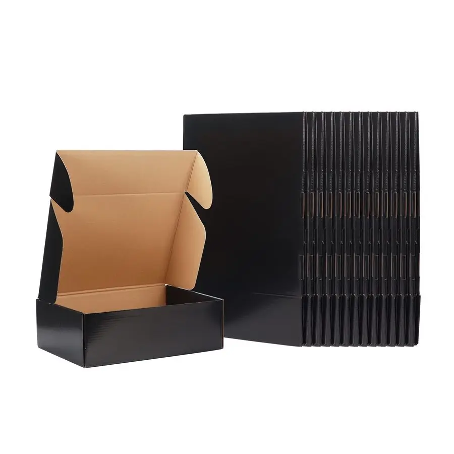 

Shipping Cardboard Boxes for Small Business, Packing and Mailing, 12x9x4 Pack of 20, Black