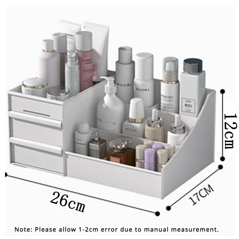 Large-capacity Cosmetic Storage Box Storage Makeup Organizer Jewelry Nail Polish Organizers Bathroom Plastic Organization Home