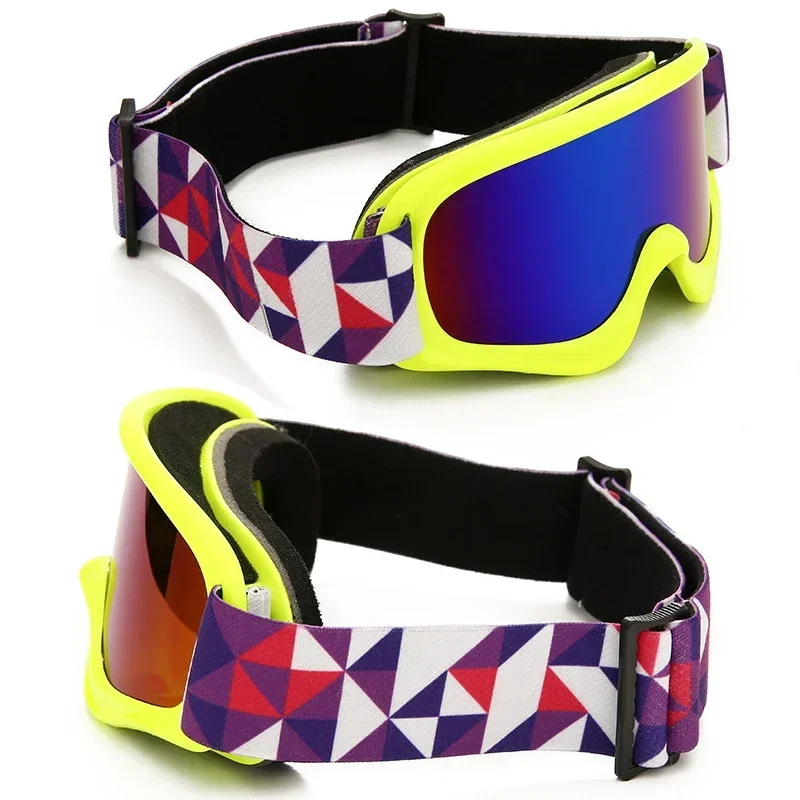 Lunettes de neige anti-buée pour enfants, lunettes de ski pour enfants, lunettes de soleil moto pour enfants, lunettes d'hiver pour adolescents, lunettes de montagne pour filles, 506