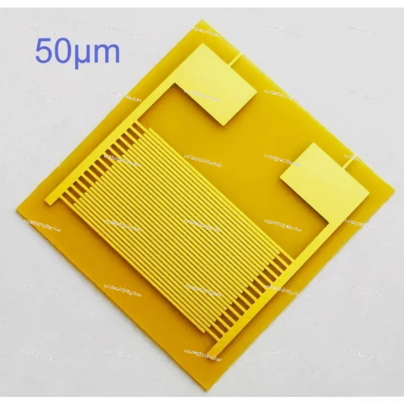 50μm Flexible Interdigital Electrode Capacitance Array Gas Bio-Humidity Sensor Chip PI Smart Wear    10pcs
