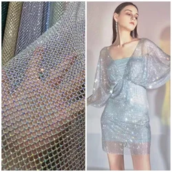 Elastic Rhinestone Mesh Drill Net, DIY, Stretchable, Fishing Net, Shoes and Hats Clothing