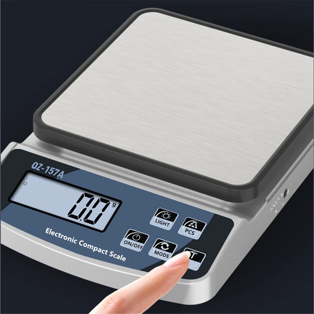 Waterproof Smart Kitchen Scale Digital Balance with Calibration Precision Electronic Scale 3KG/10KG/15KG Coffee Measuring Tools