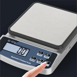 Bilancia da cucina intelligente impermeabile bilancia digitale con calibrazione bilancia elettronica di precisione 3KG/10KG/15KG strumenti di misurazione del caffè