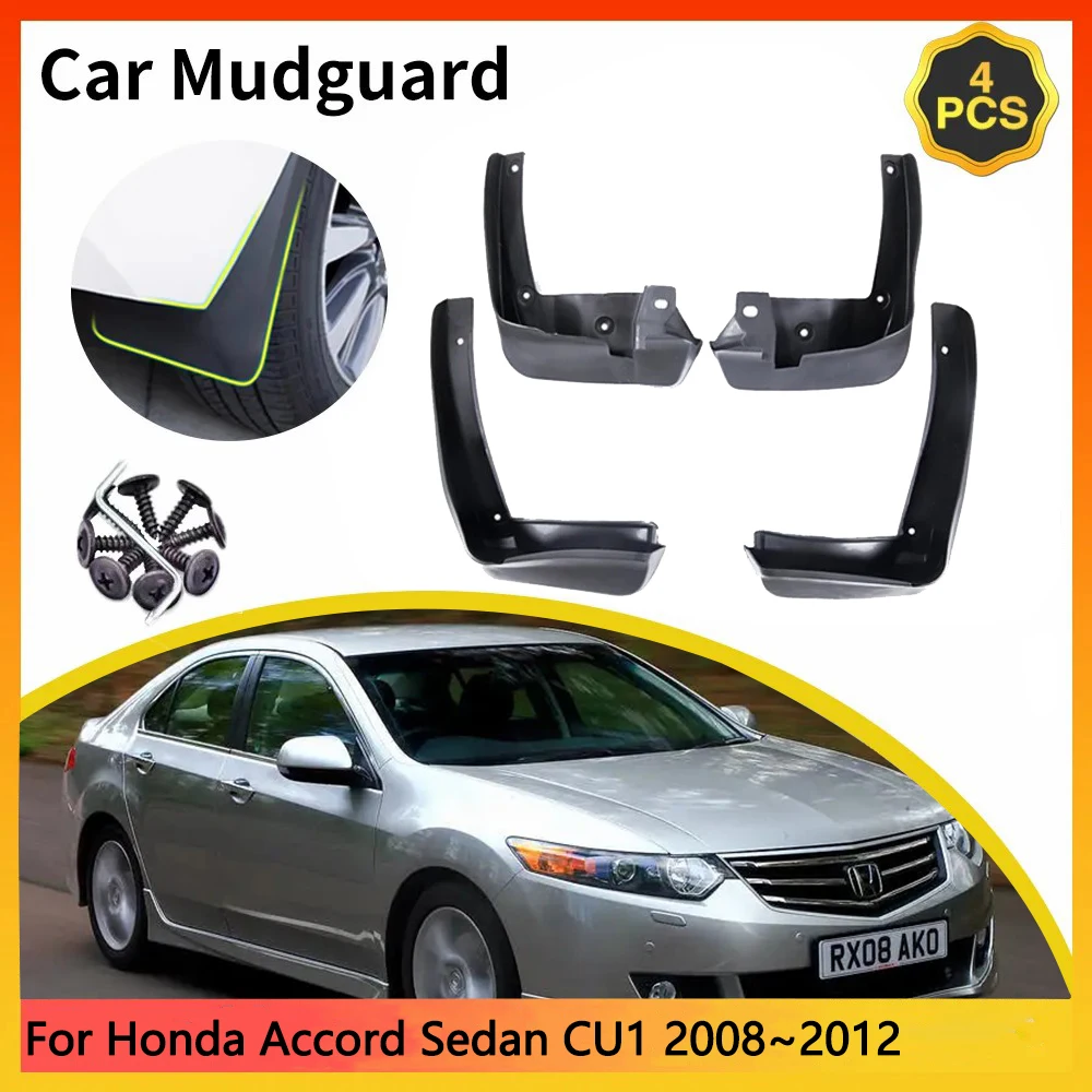 

For Honda Accord Sedan CU1 CU2 CU3 CW1 MK8 2008~2012 2009 2010 Mudguards Styling Front Rear Mud Flap Splash Guards Cover Fender