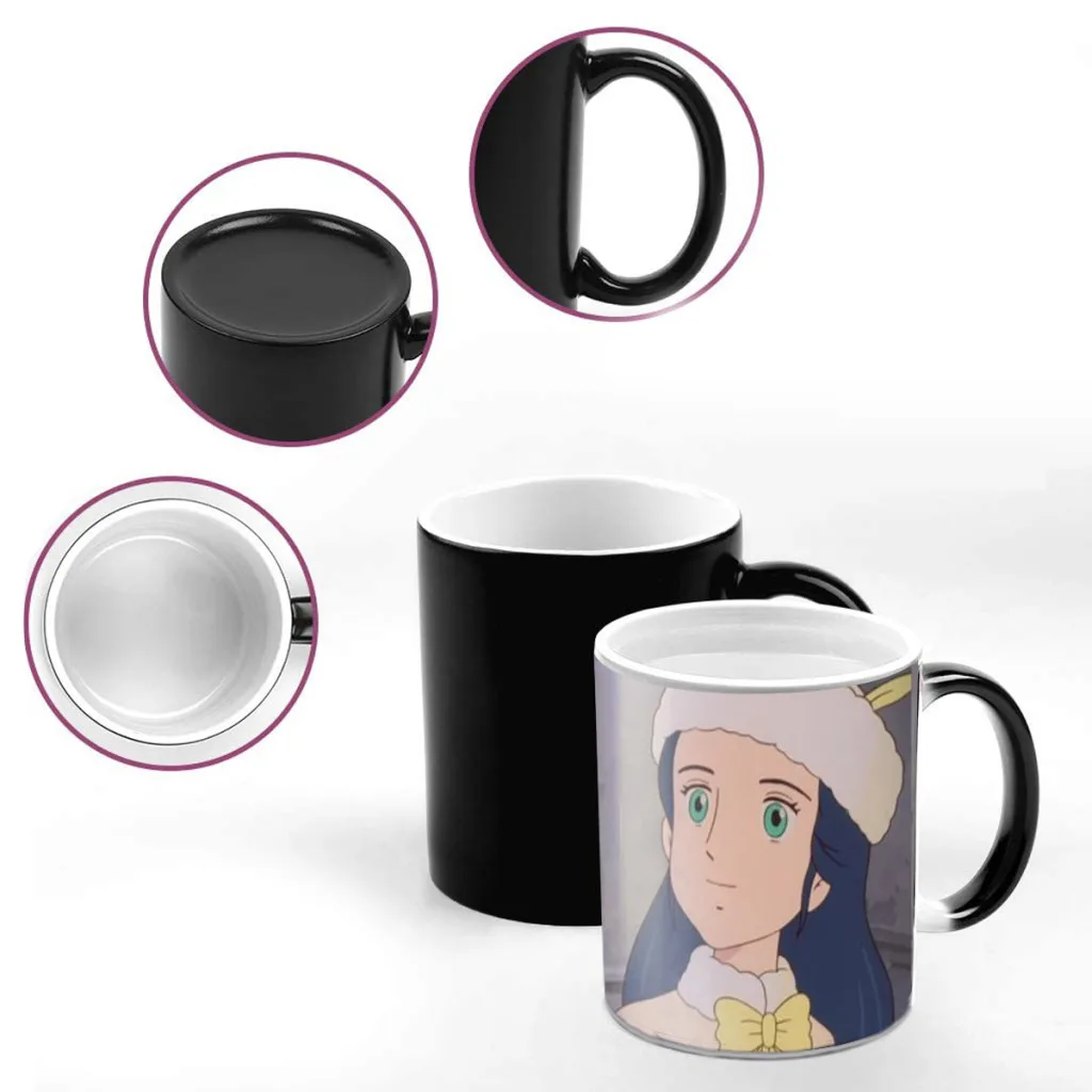 Tasses à café et tasse en céramique One Piece Little Princess, changement de document créatif, tasse à thé, lait, cadeaux de nouveauté standardisée