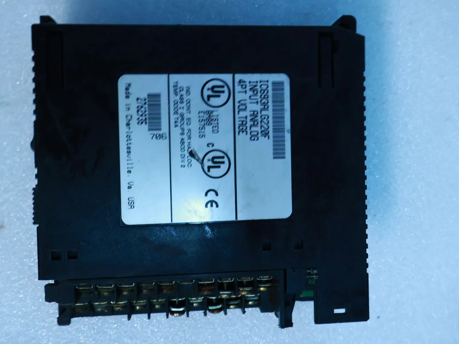 Módulo de Entrada Analógica IC693ALG220F Usado para GE FANUC, Módulo de Tensão de 4 Pontos
