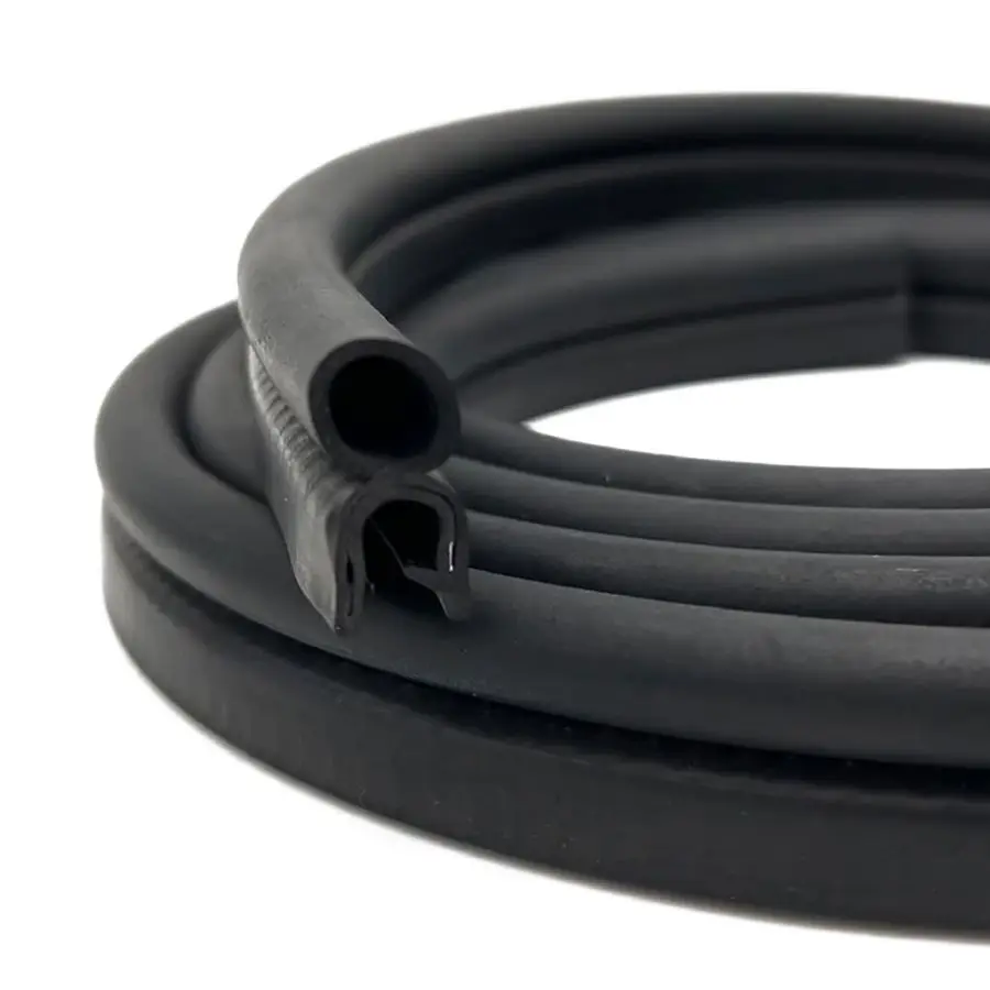 

Door Seal Strip, Fit 1 4 Edge, Rubber Trim Seal with Top Bulb, Automotive Weather Striping for Cars, Boats, RVs, Trucks, and Hom