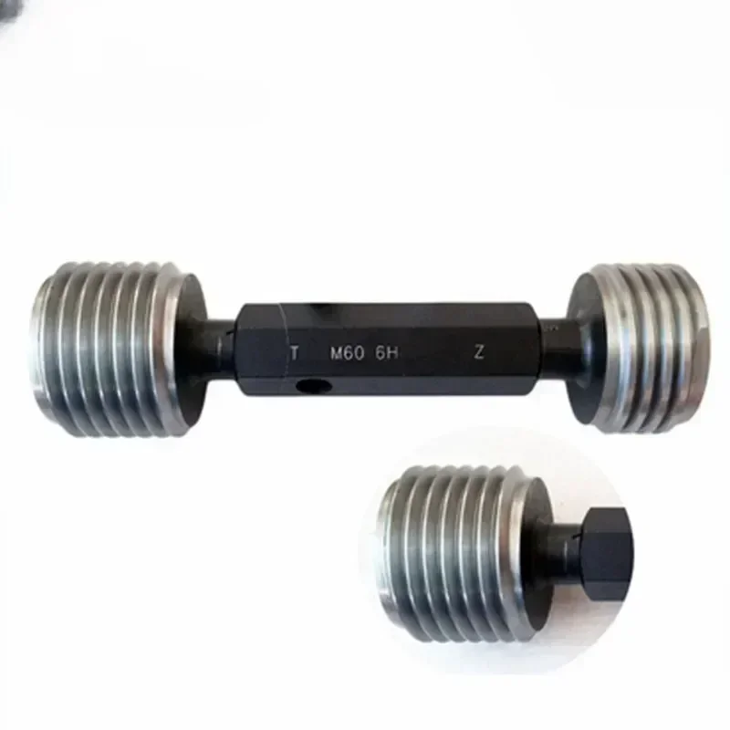 6H Metric M32-M39x4 Thread Plug Gauge Set Go/NoGo Precision Screw Gage for Thread Checking