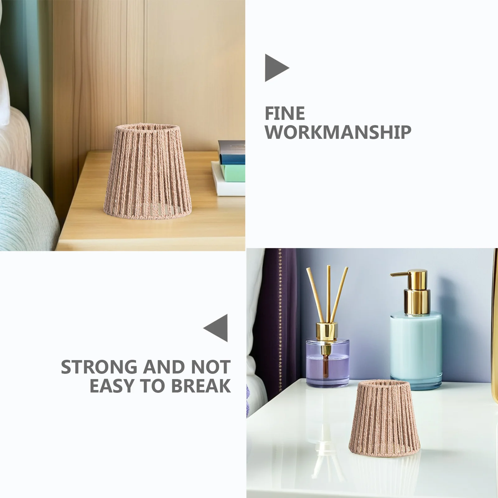 Paralume per lampada a sospensione in corda di canapa rustica, copertura per plafoniera, copertura per luce intrecciata artigianale di ricambio per illuminazione interna del ristorante