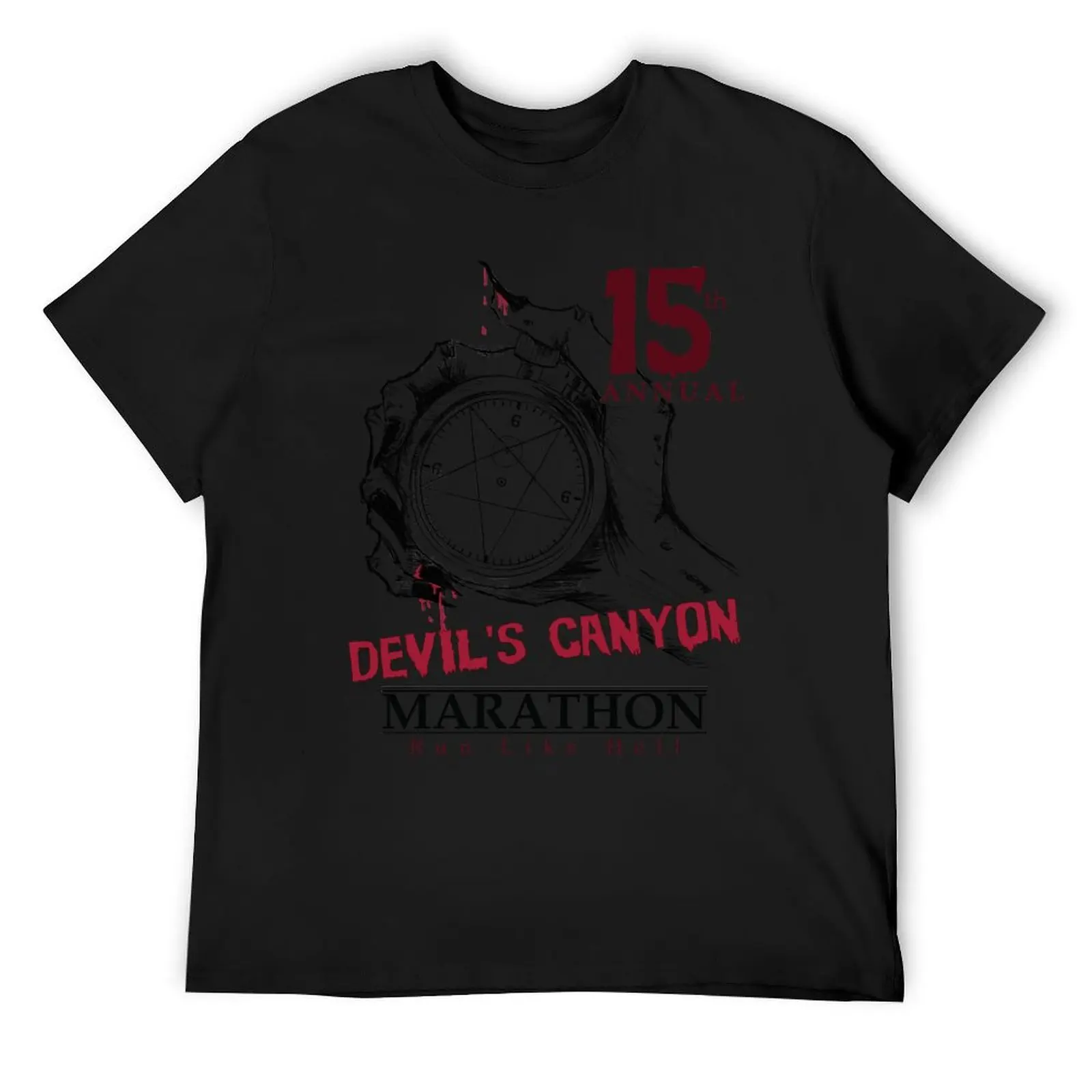 

15th Annual Devil’s Canyon Marathon Design - Marathon Comedy Film T-Shirt anime t shirts sweat mens fashion