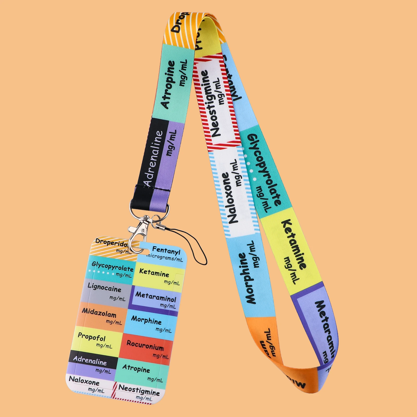 

Doctor Nurse Medical Series ICU Lanyard Business Credit Card Holder Neck Strap Keychain Hang Rope ID Badge Holder Lariat Lasso