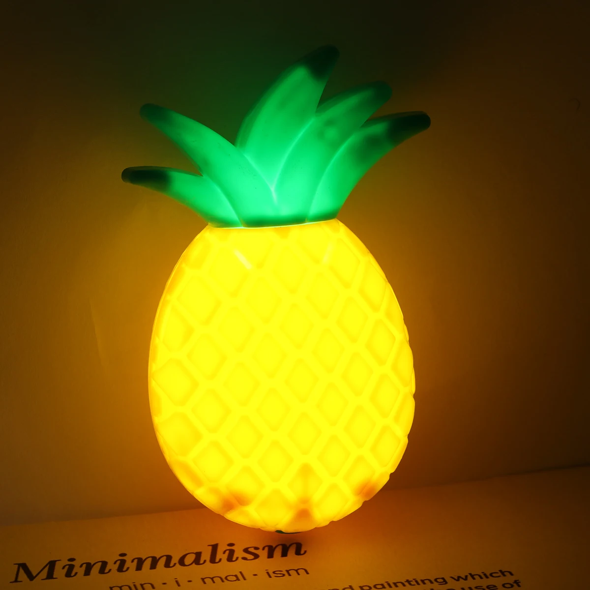 Cute Pineapple Led Night Light Eco Friendly Energy Saving Bedroom Decorative Bedside Lamp Motion