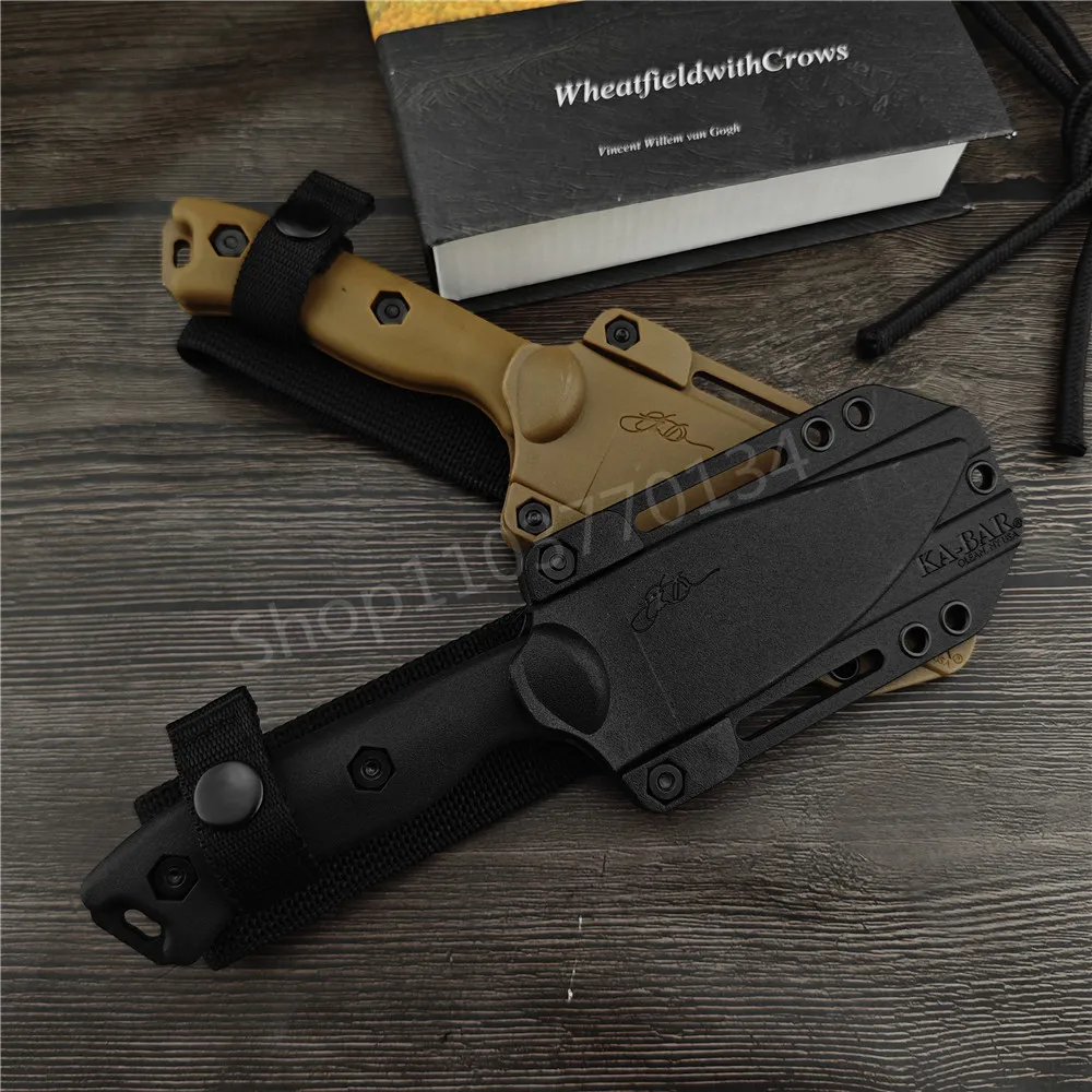 NEW High Hardness Fixed Blade Knife BK19 Military Tactical Knife D2 Blade Nylon Glass Fiber Handle Outdoor Camping Hiking Tool