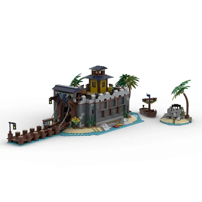 1295 個 MOC 灯台要塞城モデルビルディングブロッククリスマスギフト建築おもちゃ組み立てるクリエイティブレンガ誕生日