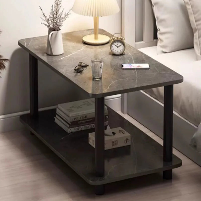 Simple Modern Desgin Coffee Table Black Sofa Marble Minimalist Coffee Table Living Room Bedroom Mesa Centro Furniture For Home