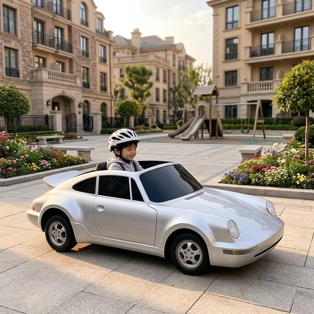 Timeless Motorsport Open-top KartRetro Electric Garden Go Kart Electric Roadster Go Kart Ideal for British Countryside Gardens