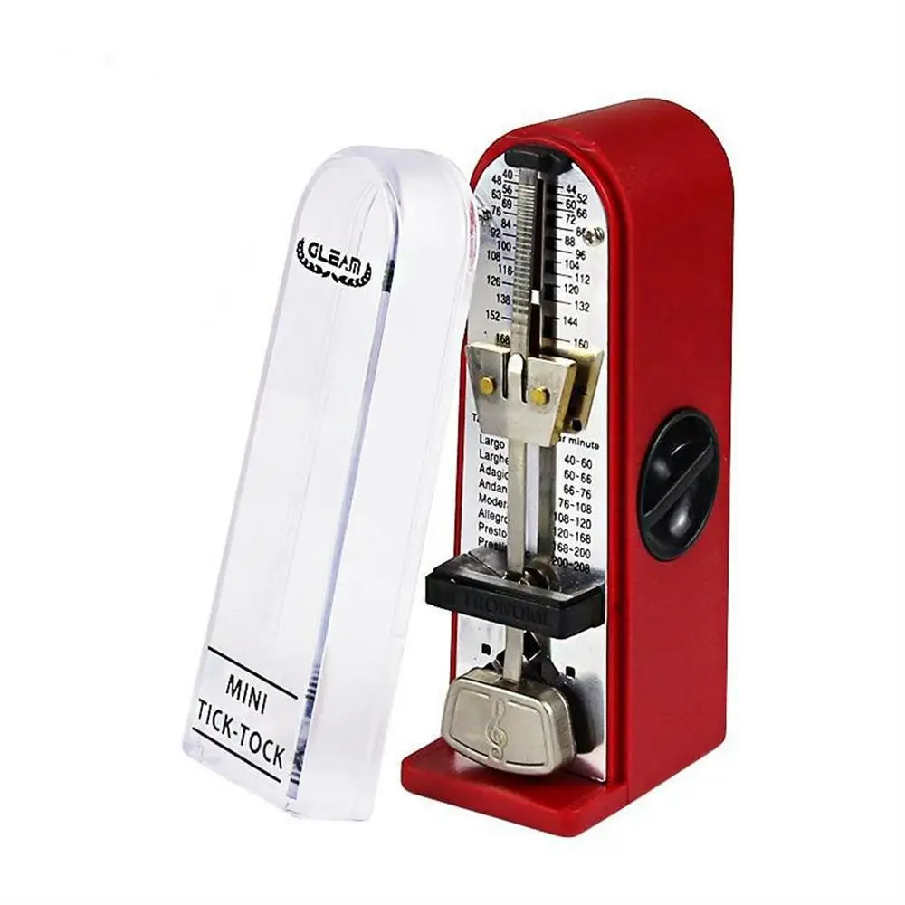 

Metal Movement Mechanical Metronome High Accuracy Loud Sound Piano Metronome Vintage Style Professional Guitar Metronome