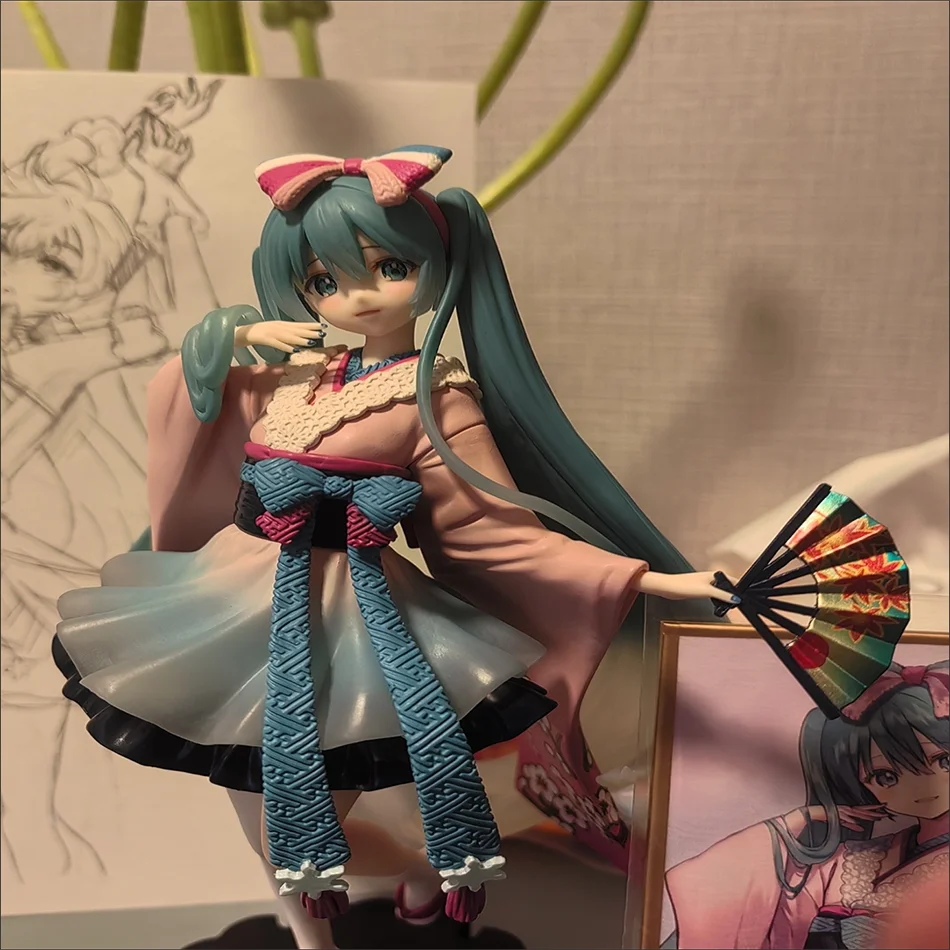 Em estoque vocaloid hatsune miku novo tóquio quimono pvc anime figuras de ação modelo brinquedos colecionáveis presentes