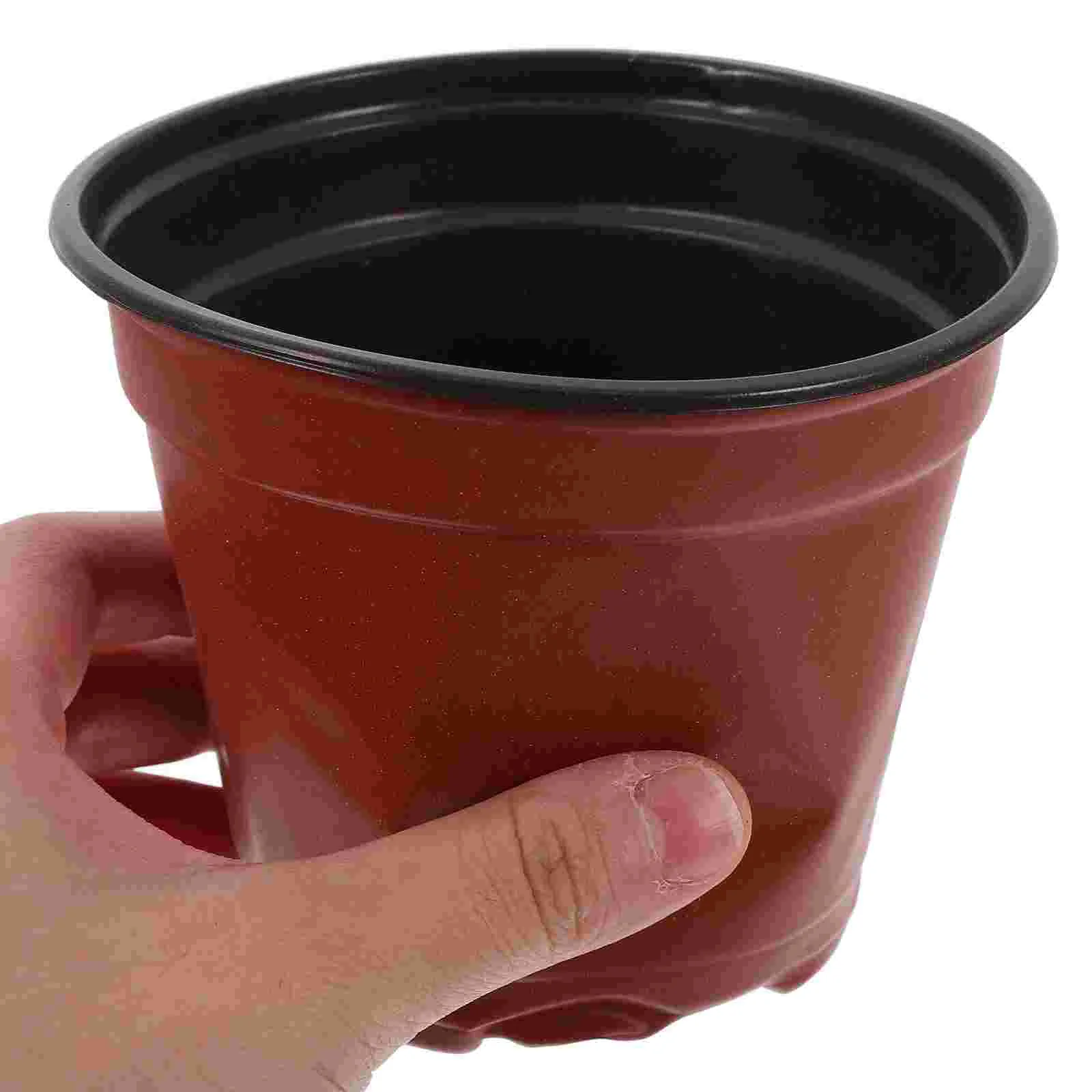 100 Pcs Seedling Pot Outdoor Plant Paper Nursery Cups Trustworthy Thicken Flower Plastic Multi-functional Maintenance