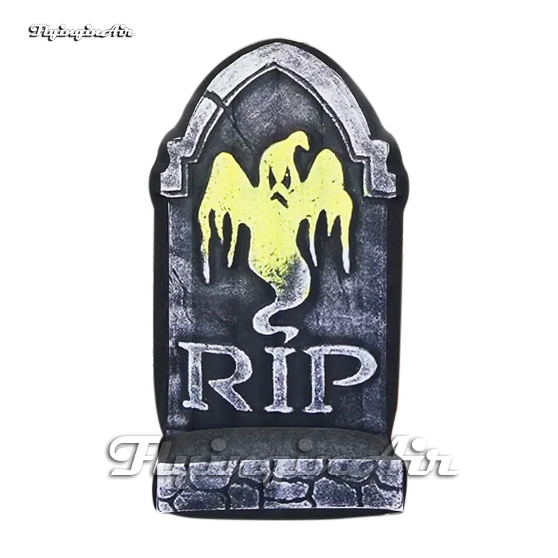 

Scary Giant Halloween Inflatable Tombstone Model Air Blow Up Gravestone Replica For Yard Decoration