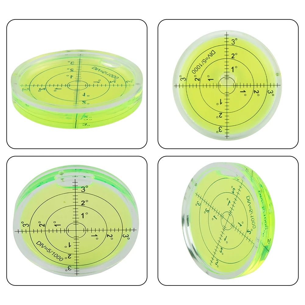 Large Mechanical Leveling 66mm Levels Level Bubble Sensor Bubble Circular High-precision Inclinometer Liquid Measuring Kit