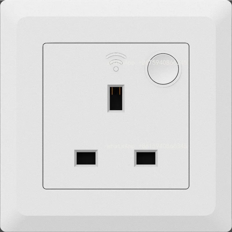 Smart Wall Socket 10A 3/5 Hole Energy Monitoring Outlet for Home Campus Community Elderly Care