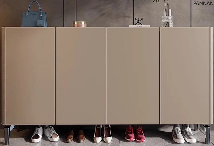 

Italian minimalist shoe cabinet modern living room wall locker