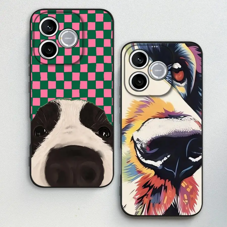 Case for Honor 200 70 90 600 X6 8X X8 400 X9 X5 Magic5 X7 Funda Phone Cover Colorful Abstract Dog Art