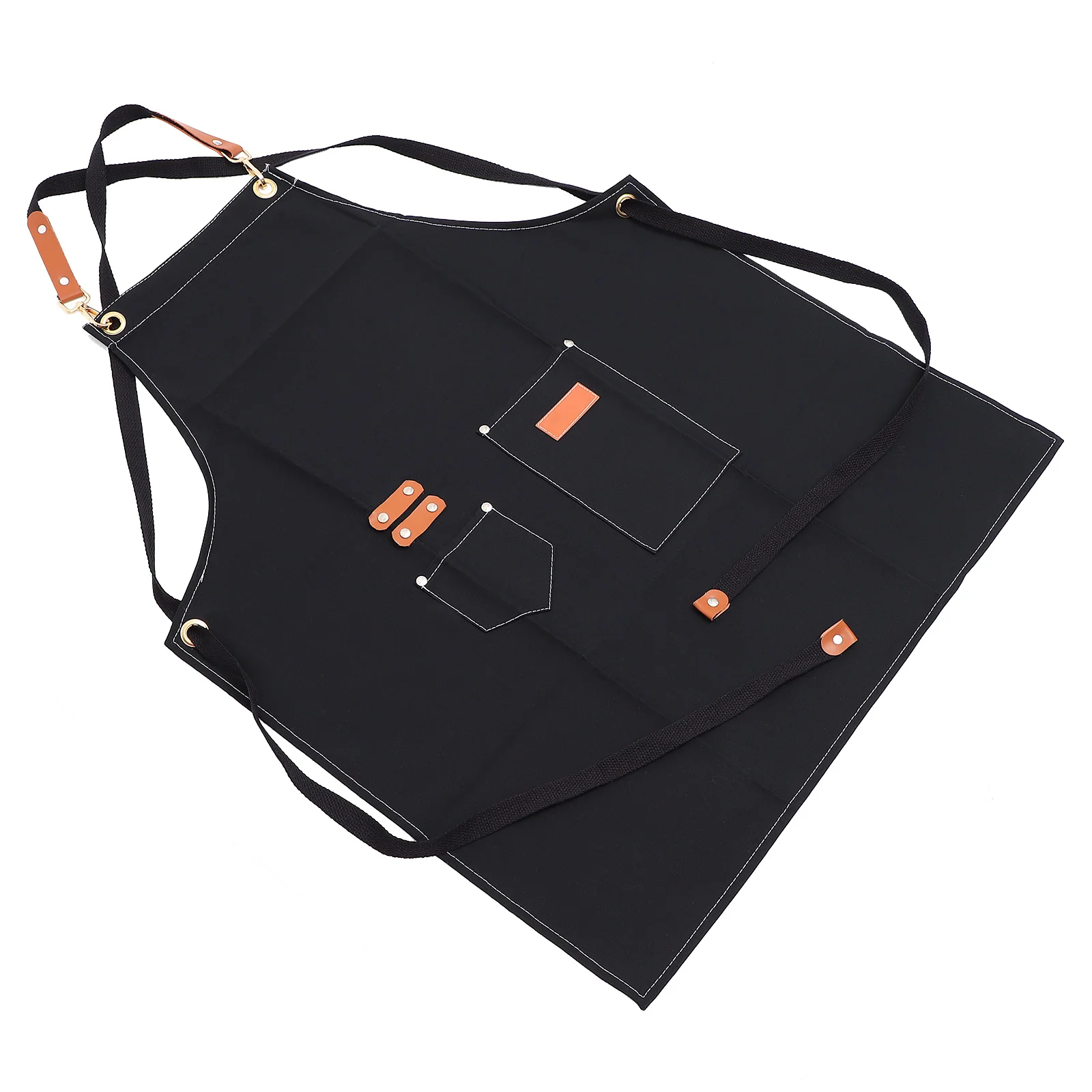 

1Pcs Full Cotton Apron Fashionable Halter Neck Design Utility Apron for Barbers Waitress Gardening Beauty Salon Party Home Use