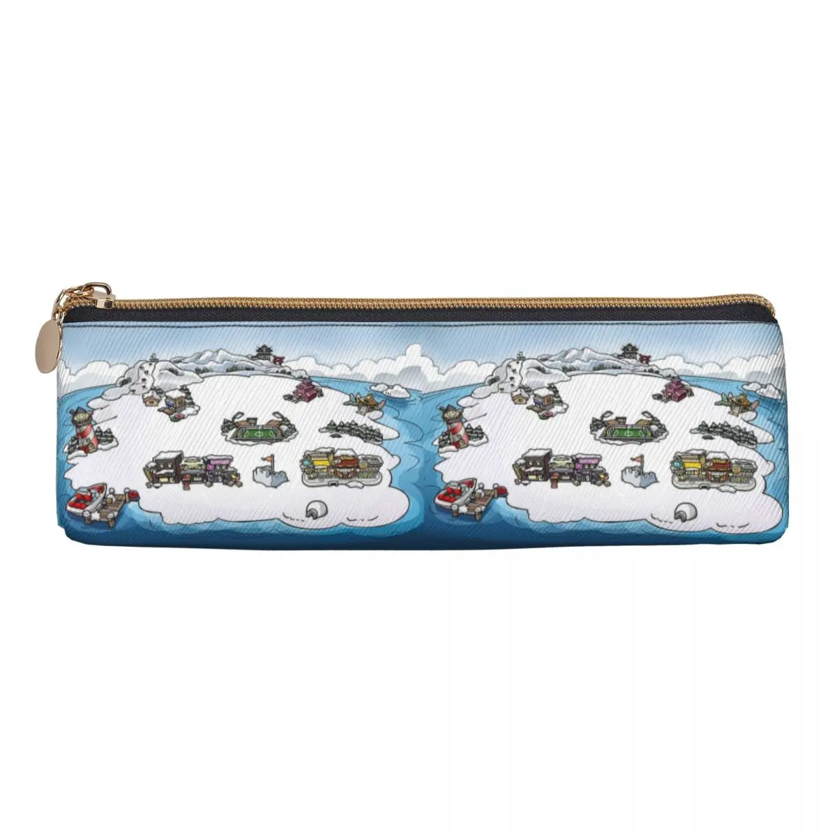 Club Penguin M Estuches para lápices Estuche para lápices Suministros de papelería Estuche para bolígrafos Estuche para lápices para niños y niñas Escuela