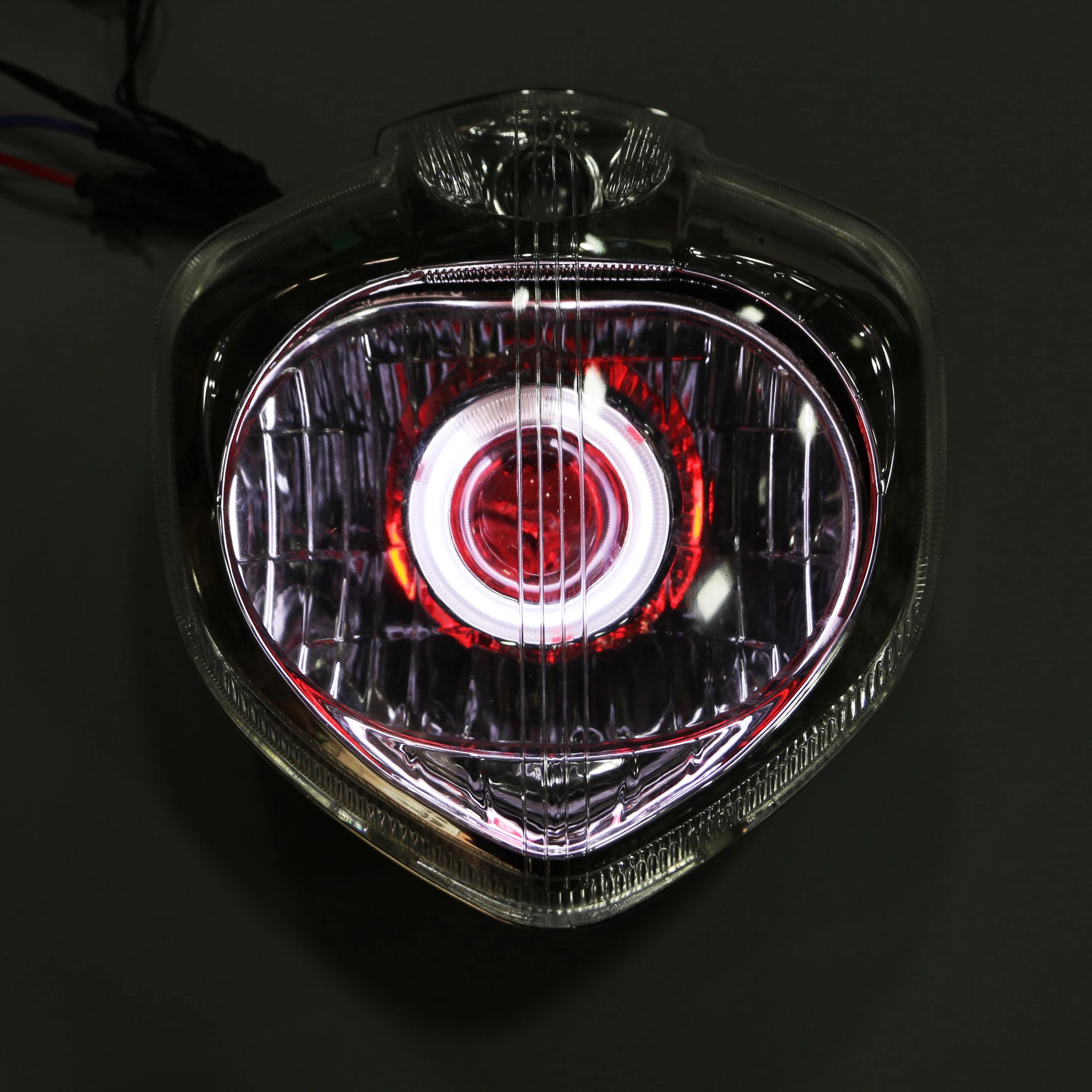 

Fit for FZ6 2004-2009 FZ6S FZ6N Motorcycle LED Demon Angel Eye HID Projector Headlight Assembly 2005 2006 2007 2008