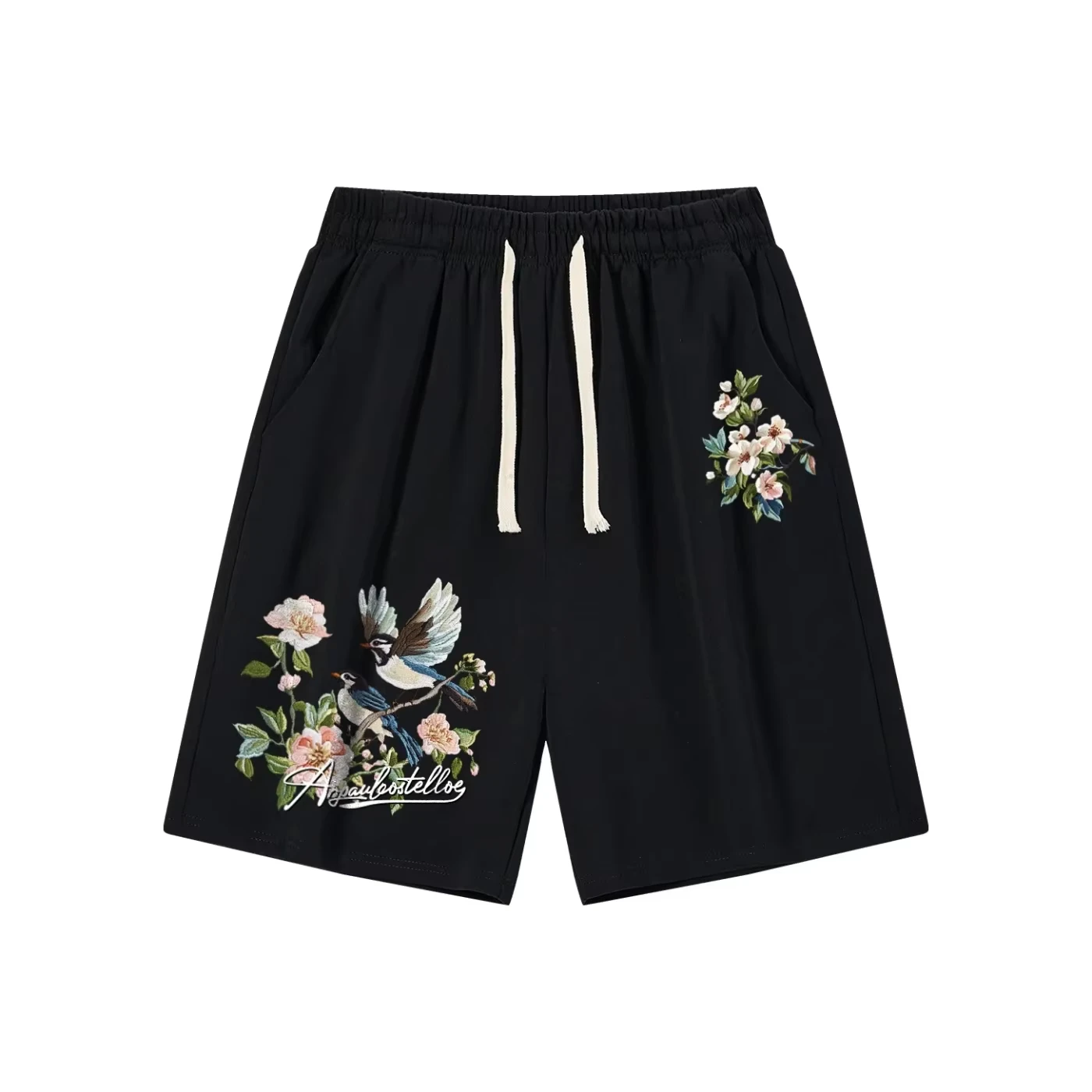 

Лето 2022, новые повседневные мужские и женские шорты из чистого хлопка с цветочным принтом в американском стиле, школьный дух, пятиточечные повседневные мужские и женские шорты