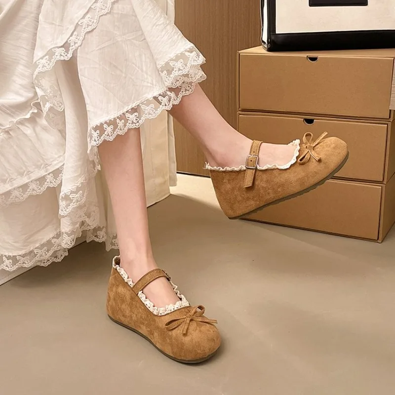 2026 New Shallow Mouth Shoes Women Versatile Dress Flat Single Shoes