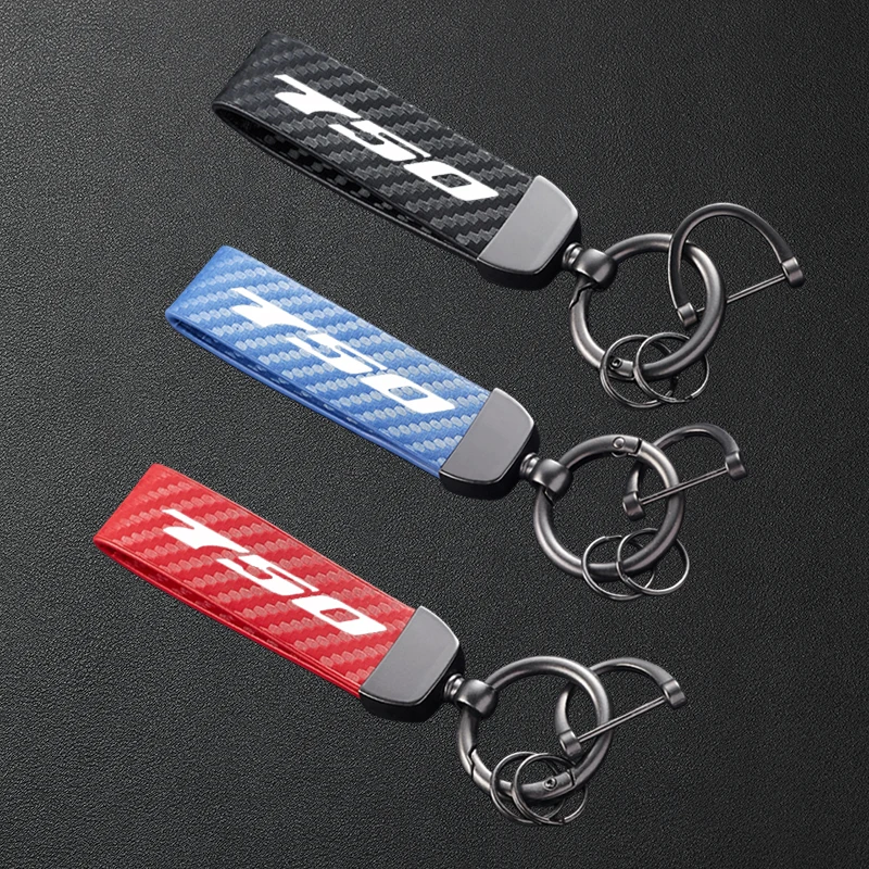 

For SUZUKI GSX-S GSXS750 GSX-S750 GSXS 750 Accessories High-Grade Carbon Fiber Patterned Motorcycle Keychain Metal Keyring