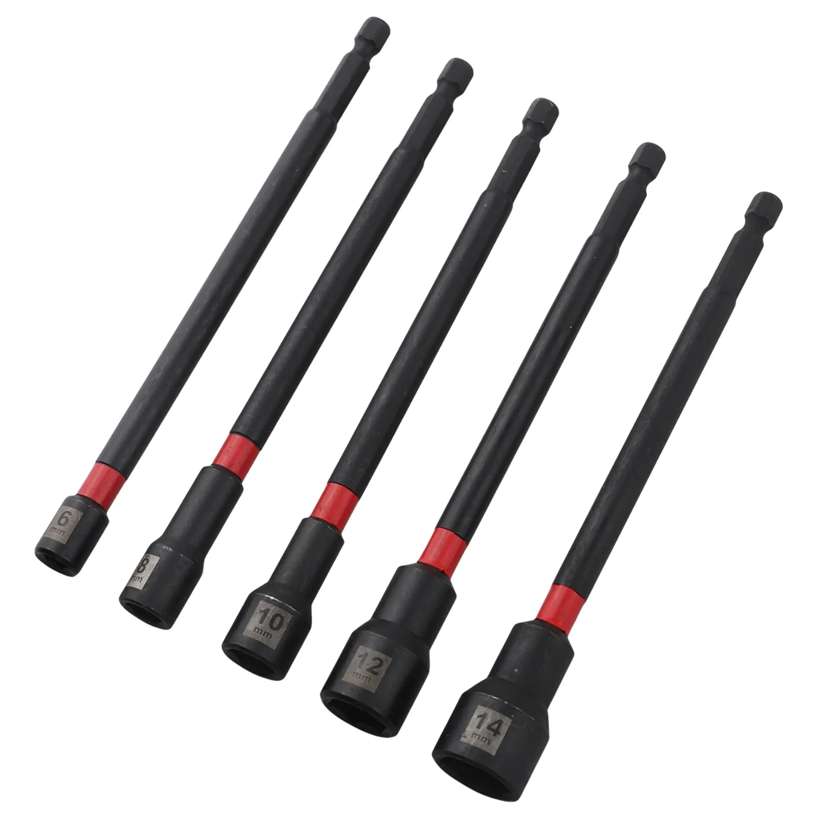 1pc 6/8/10/12/14mm Magnetic Long Nut Driver Hex Socket Adapter For Woodworking Power Tool Accessories