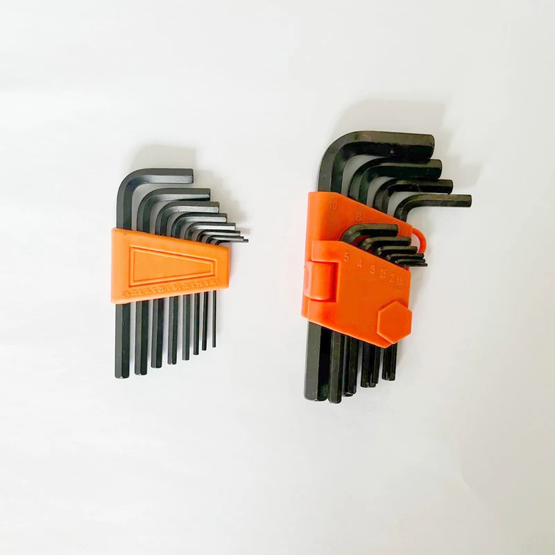 8/10pcs Allen Wrench Metric Inch Wrench L Wrench Size Allen Key Short Arm Tool Set Easy To Carry In The Pocket