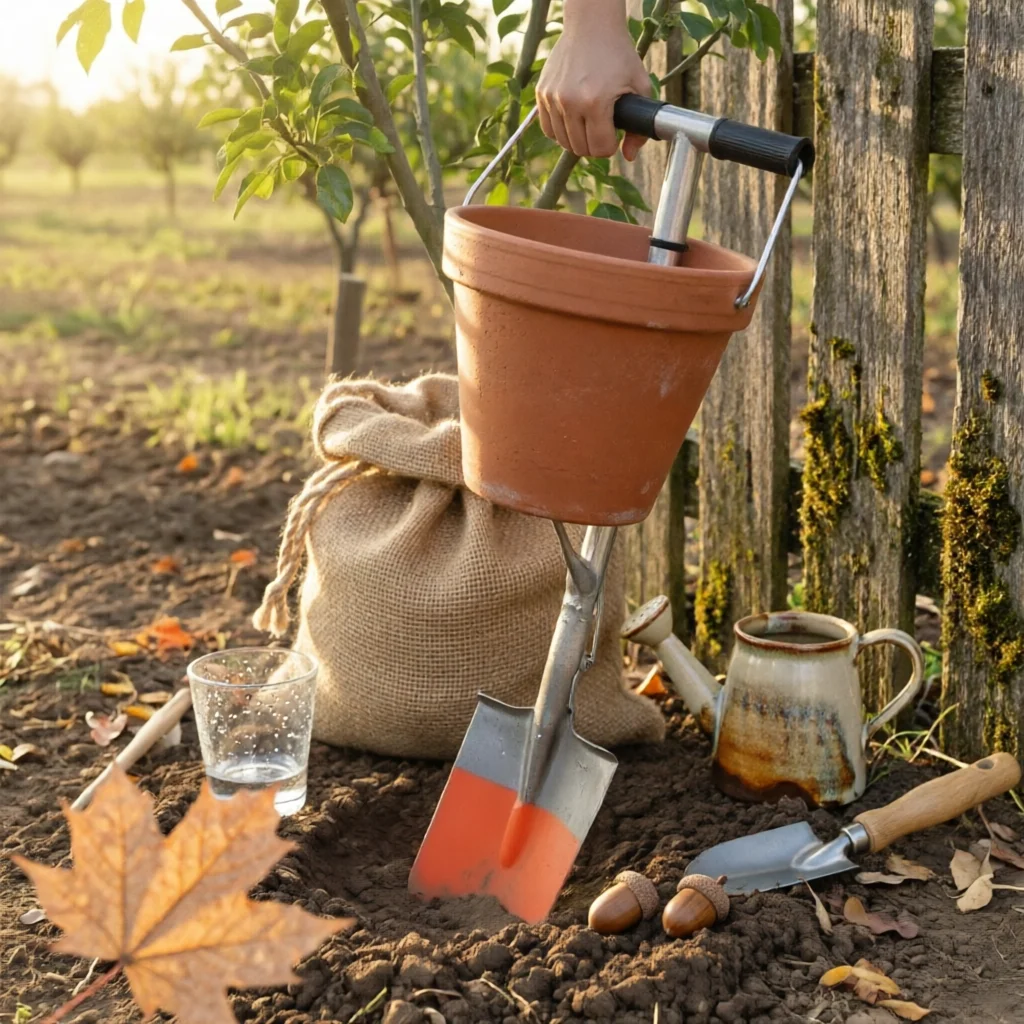 Fruit Tree Fertilizer Applicator Upright Manual Fertilizer Applicator Easy to Use Long-Lasting