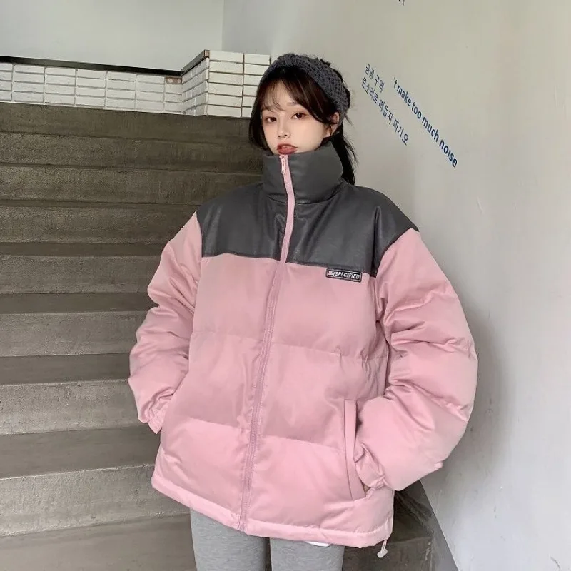 Winter Women Fashion Warm Wool Hooded Pocket Zipper Long Sleeve Windproof Fur Thicken Solid Colors Coat Padded Jackets New Parka