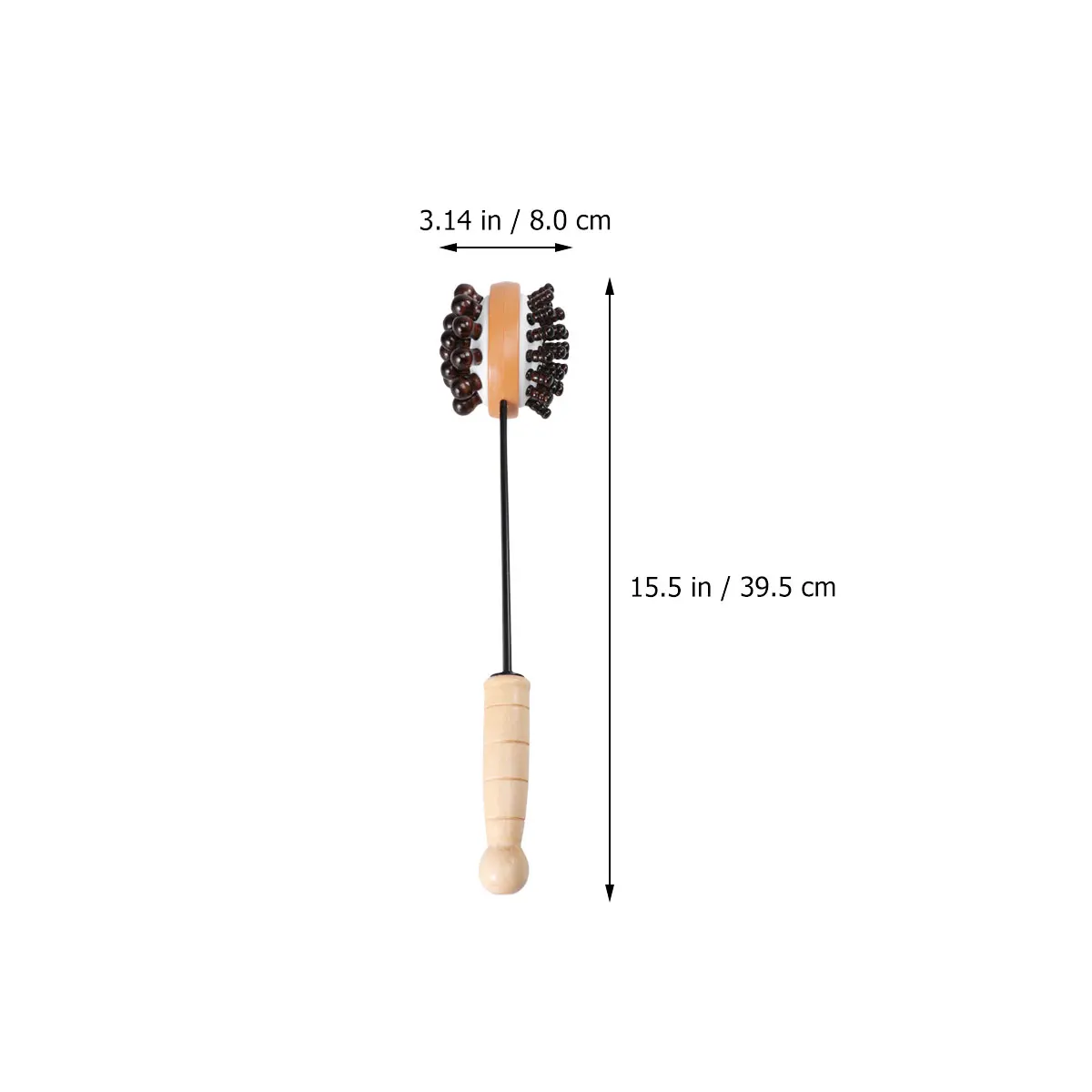 

Massage Hammer Handheld Bamboo Back Sticks Scratcher Portable Tools Pat Roller Design Promote Circulation Metabolism Hips Legs