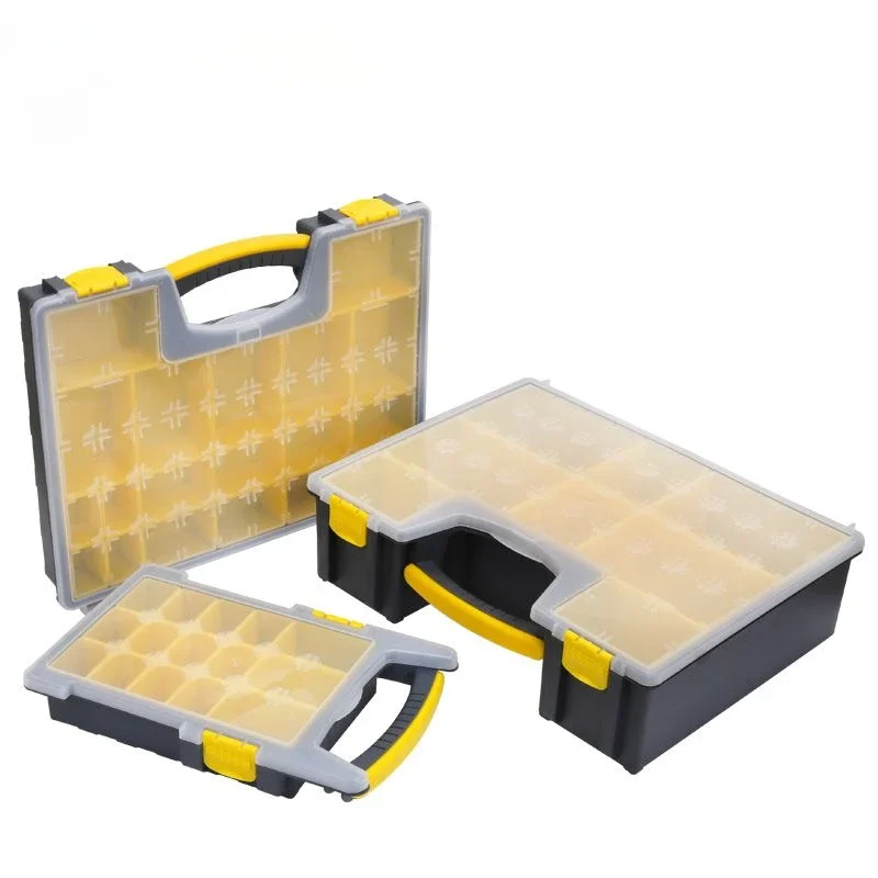 Hardware household plastic portable toolbox hydraulic electrical parts box finishing storage box tools box