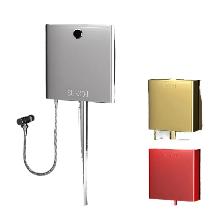 

304stainless steel flush tank household bathroom squatting toilet toilet water tank toilet wall-mounted squatting pit water tank