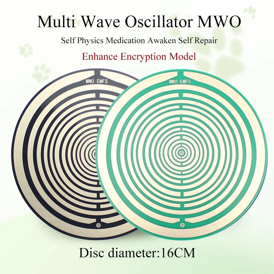 Lot de 2 disques polarisant Tesla de 16CM, ornements d'antenne Double face, oscillateur multi-ondes de Lakhovsky, médicaments d'auto- physique MWO