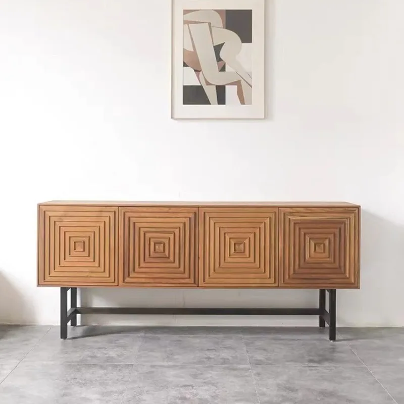 

room, entrance cabinet, TV cabinet, ash wood, wabi, sandy wind, carved dining side cabinet, household storage cabinet