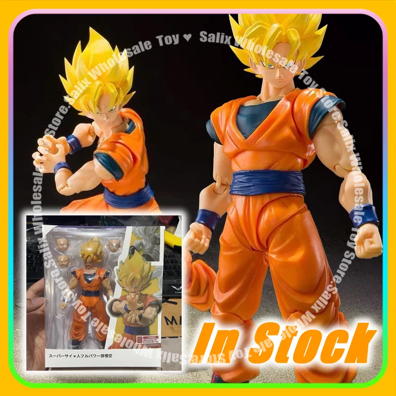 

New In Stock Ko Dragon Ball Z S.H.Figuarts Super Saiyan Super Saiyan Full Power Son Goku Statue Doll Collection Toy Gift