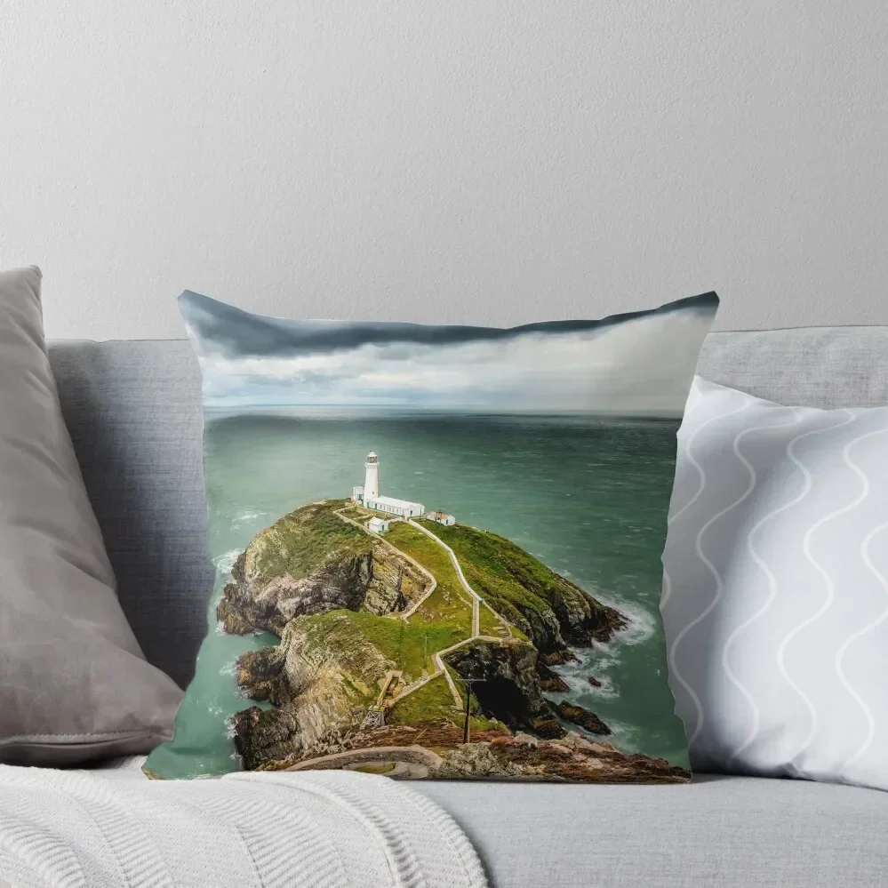 

South Stack Lighthouse Anglesey Throw Pillow Cushion Child Luxury Living Room Decorative Cushions Pillow