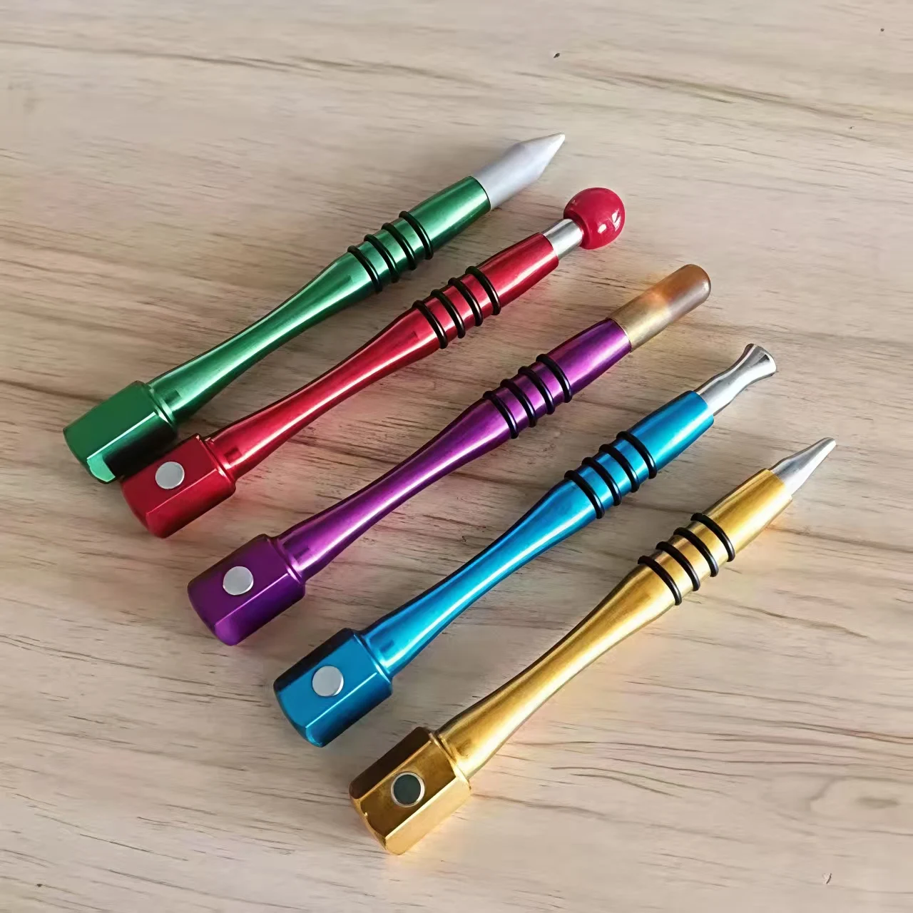 Paintless Dent Repair Tool 5Pcs Aluminum Alloy Dent Removal Pen With M5 Tips Auto Body Tap Down Tools 4 Paintless Dent Repair Tool 5Pcs Aluminum Alloy Dent Removal Pen With M5 Tips Auto Body Tap Down Tools 4