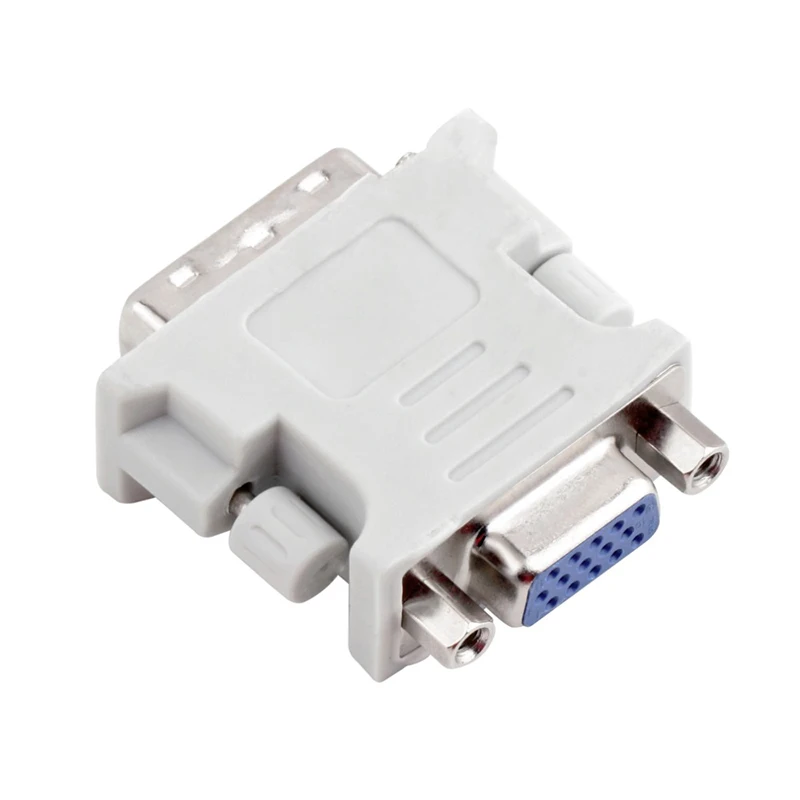2023 DVI-I 24+5 Pin Male To VGA HD15 Pin Female Adapter Converter Plug And Play For TV CRT Monitors Projectors Computer