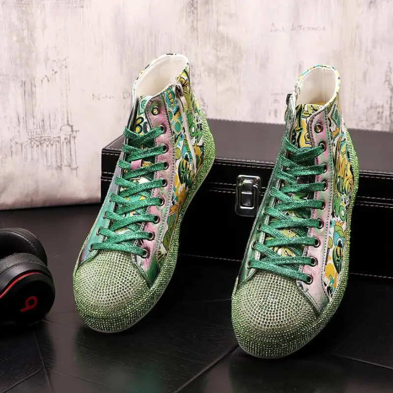 جديد الرجال عالية أعلى الكي دريل الكتابة على الجدران مجلس روح الth e شاب انبهار اللون الجلود منخفضة أعلى حذاء كاجوال A8