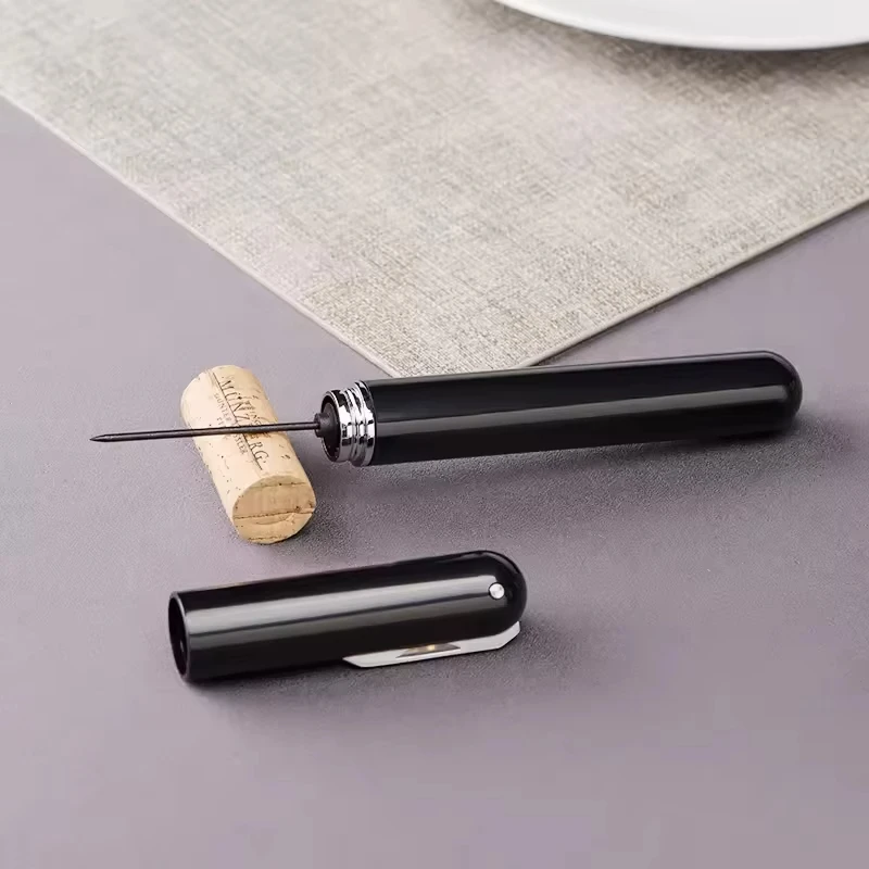 Portable Handheld 2-in-1 Air Pressure Wine Opener with Air Pump And Cork Remover Foil Cutter Compact Desktop Cicerone for Party - view 4